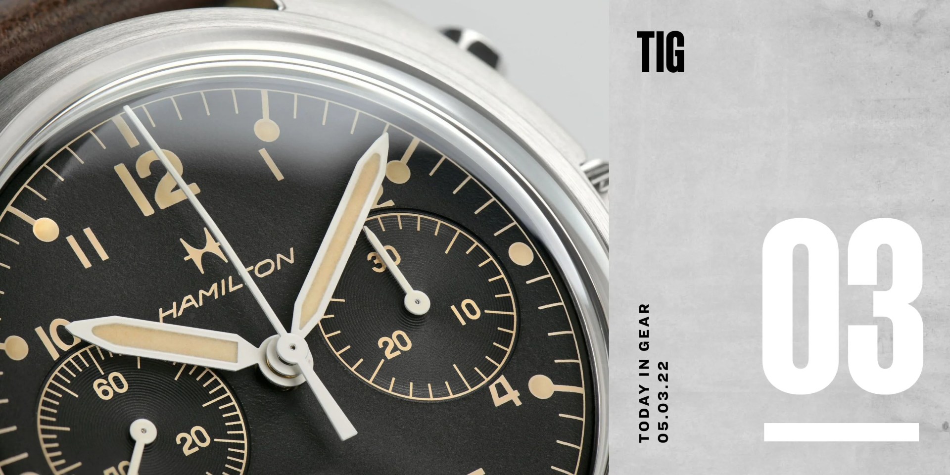 today in gear may 3 2022 hamilton khaki aviation pioneer mechanical chrono watch
