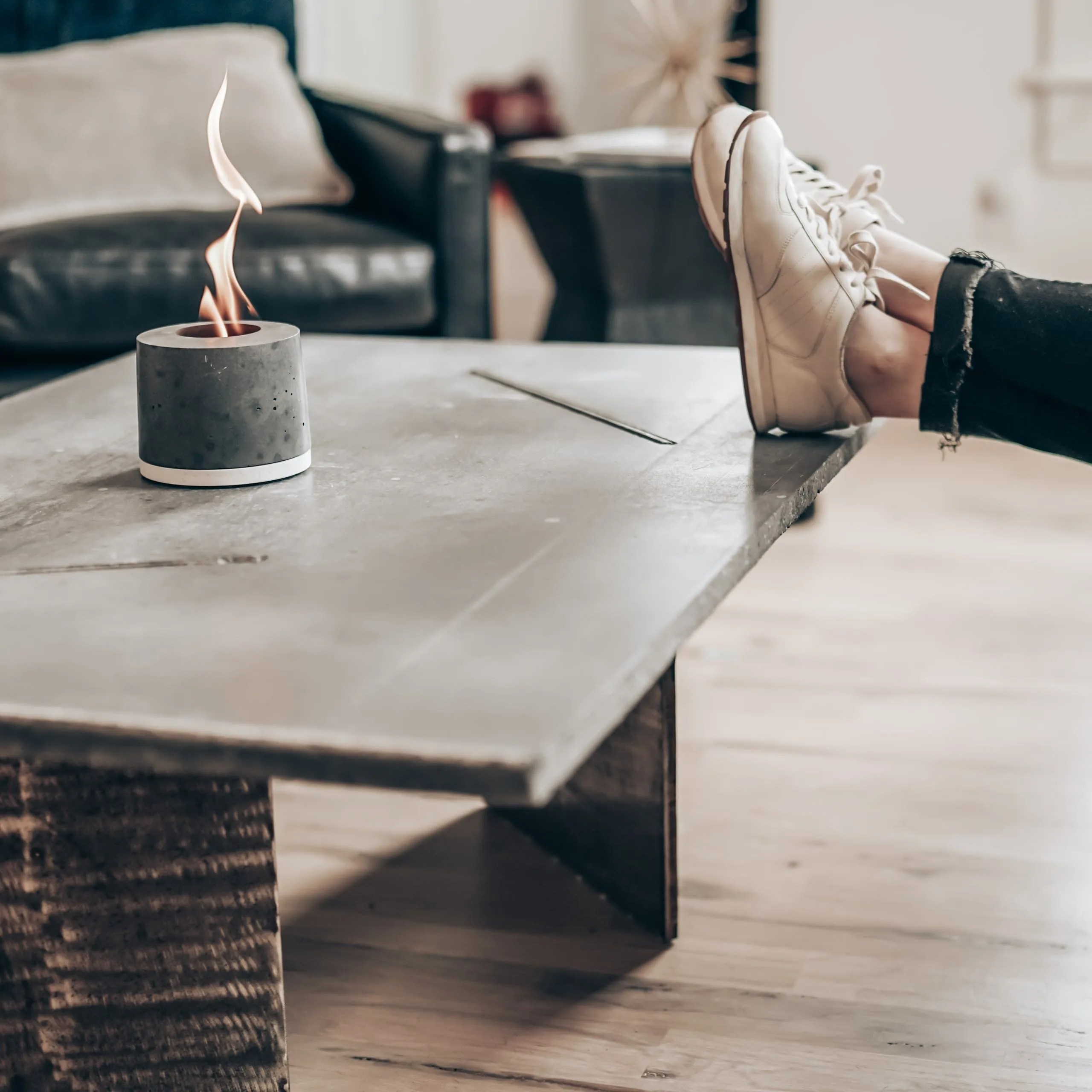 flikr fire personal concrete fireplace