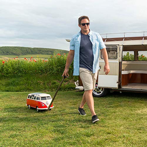 board masters volkswagen cool box rolling cooler with wheels and handle  27 quart hard portable ice chest wagon with secure lock   vw bus accessories