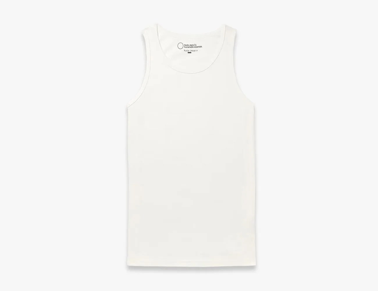 white Nudie Jeans Slim-Fit Organic Cotton-Jersey Tank Top