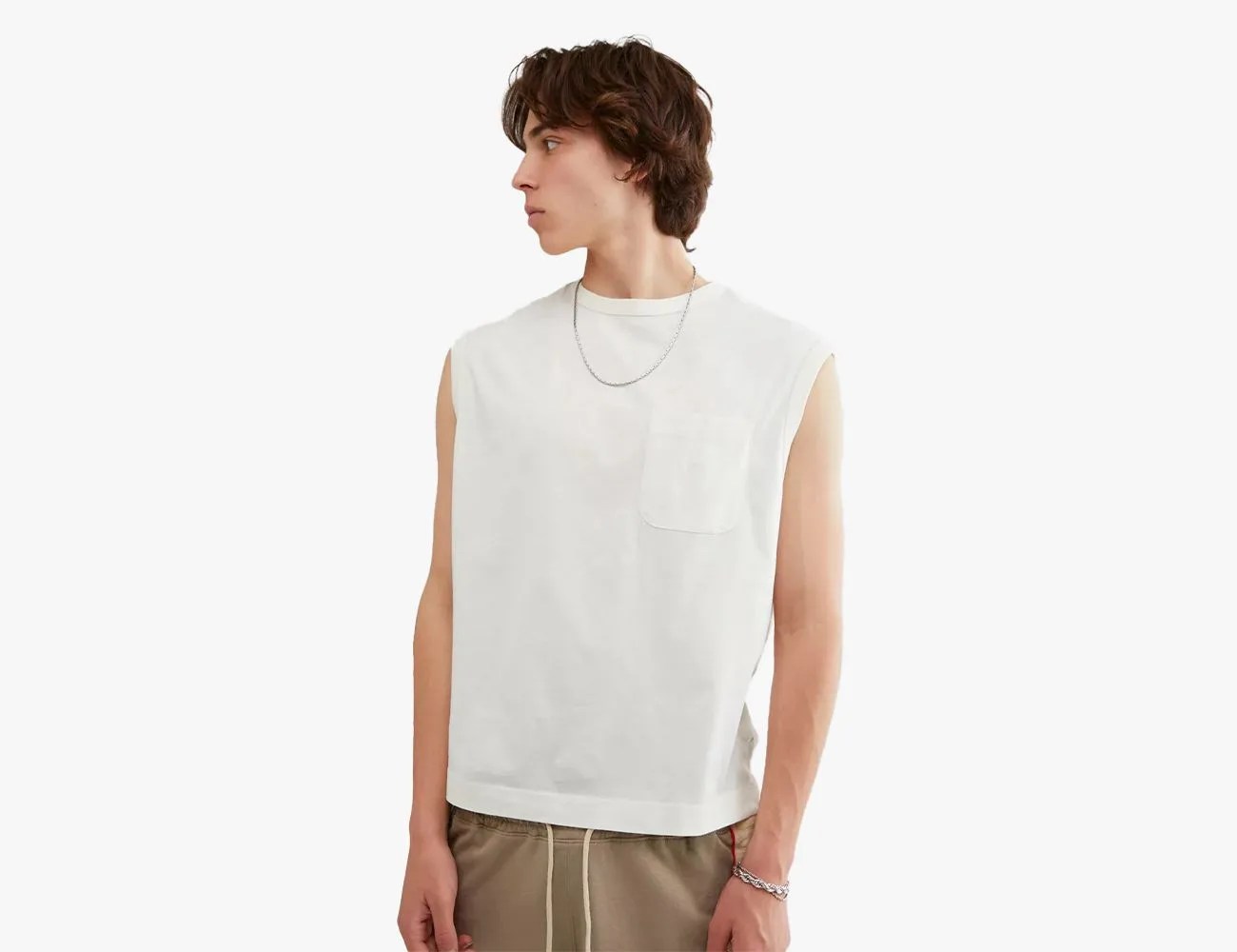white Standard Cloth Modern Muscle Tee tank top