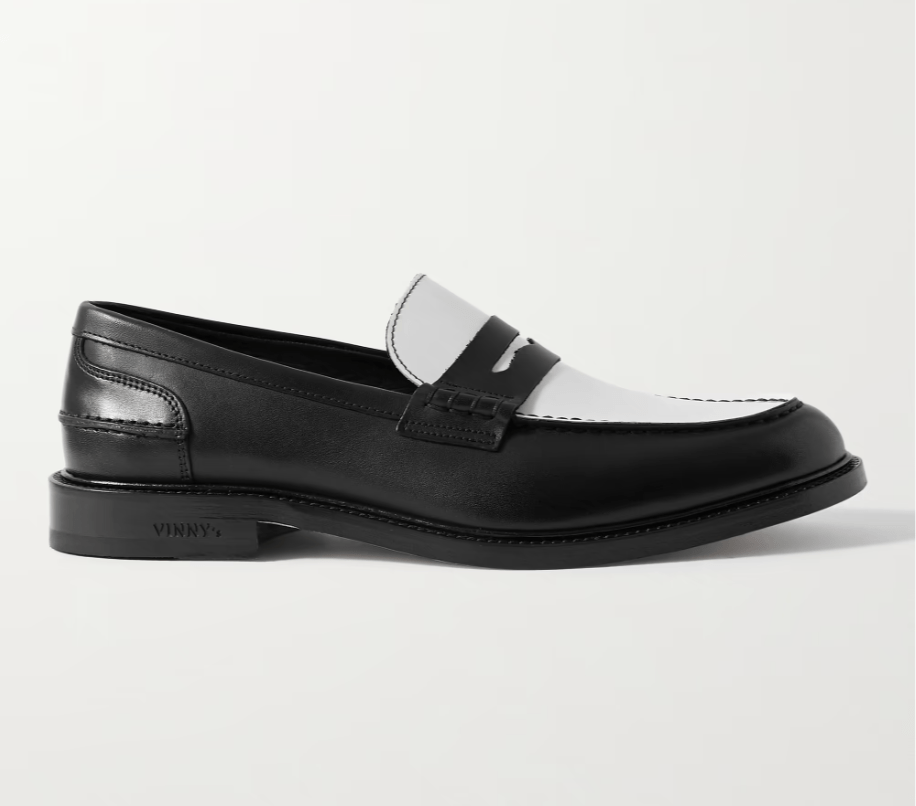 Townee Two-Tone Leather Penny Loafers