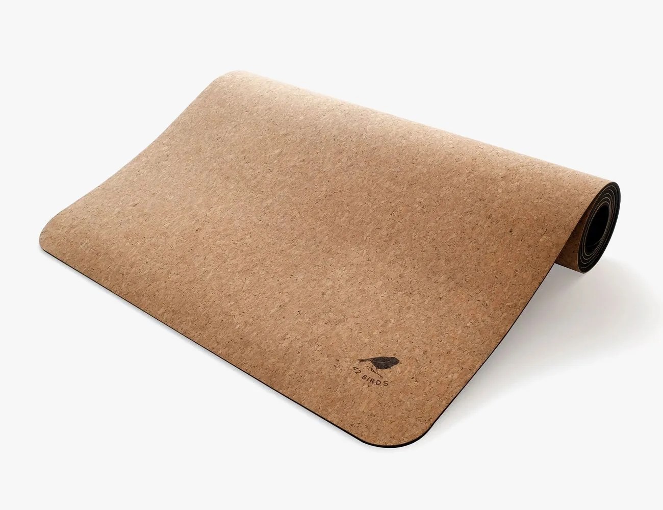 42 birds robin extra long cork lightweight yoga mat