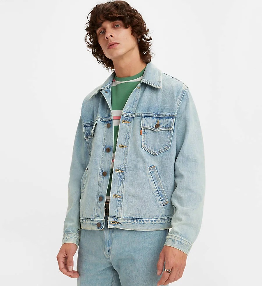 Orange Tab Trucker Jacket