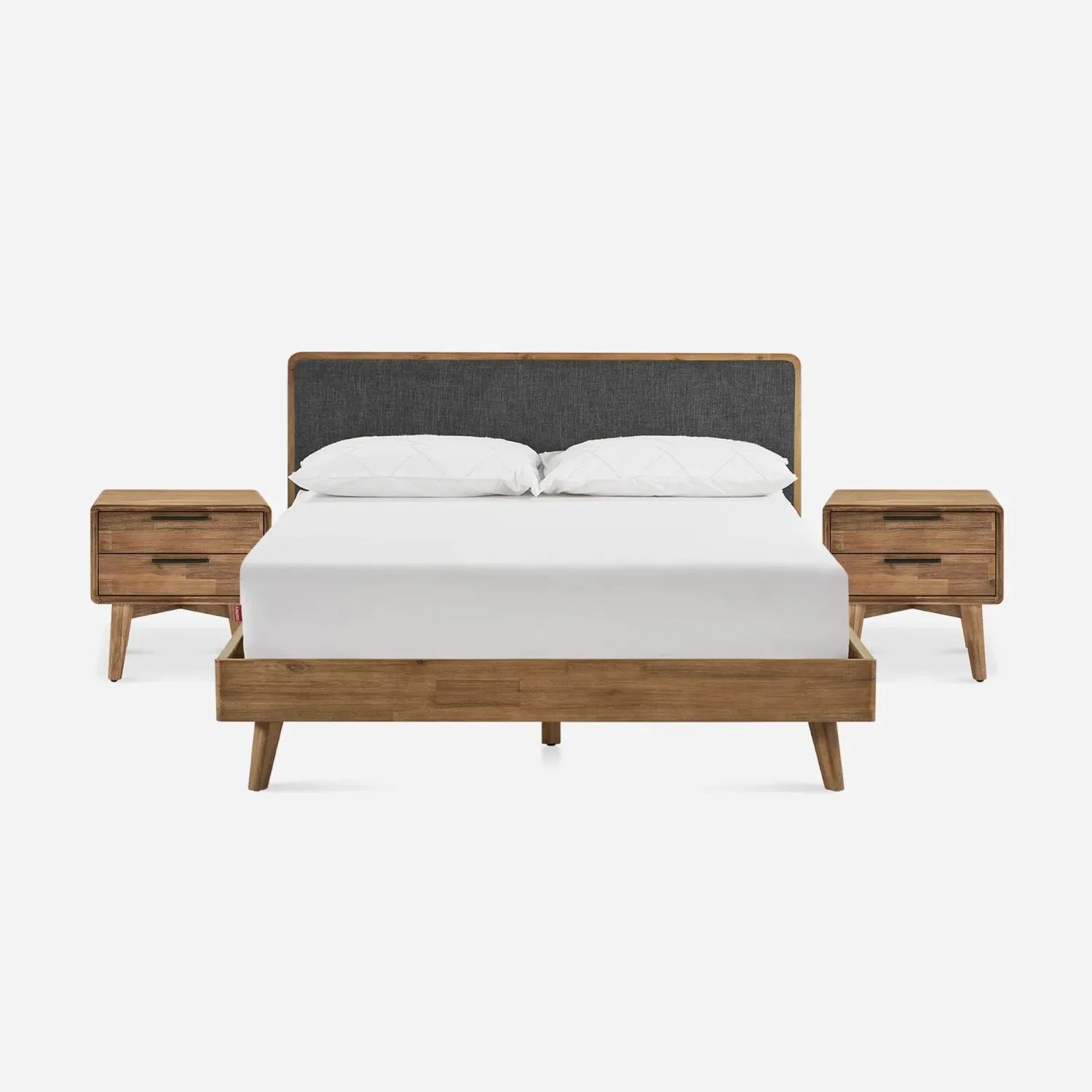 castlery  seb bed with 2 nightstands