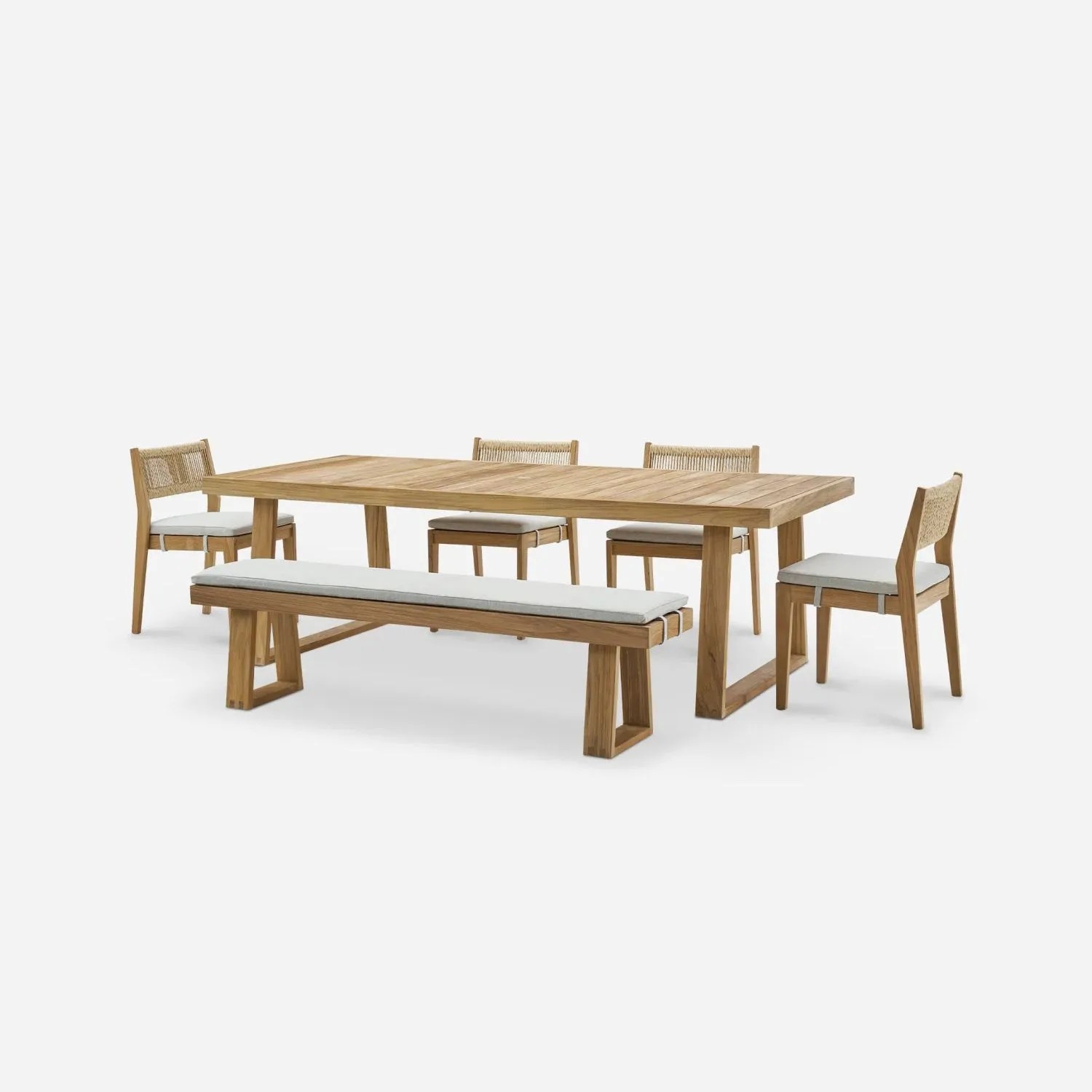 castlery rio teak dining set