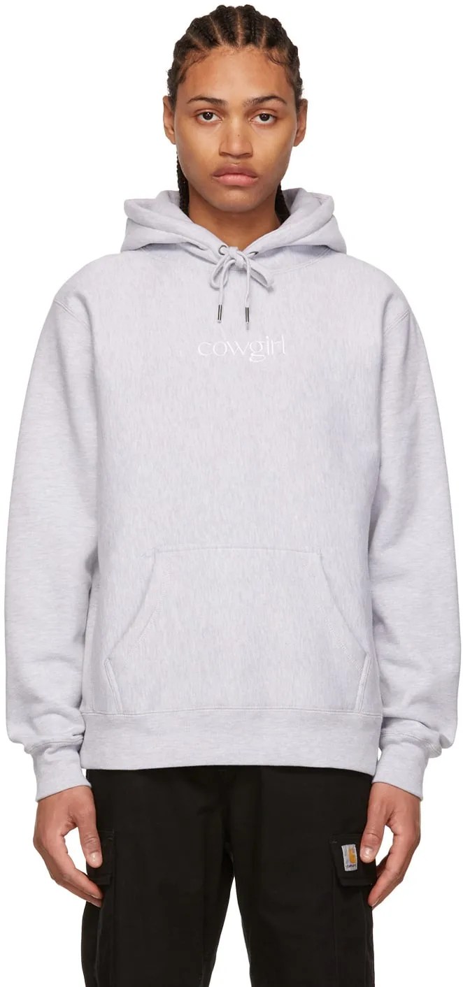 Grey Cotton Hoodie