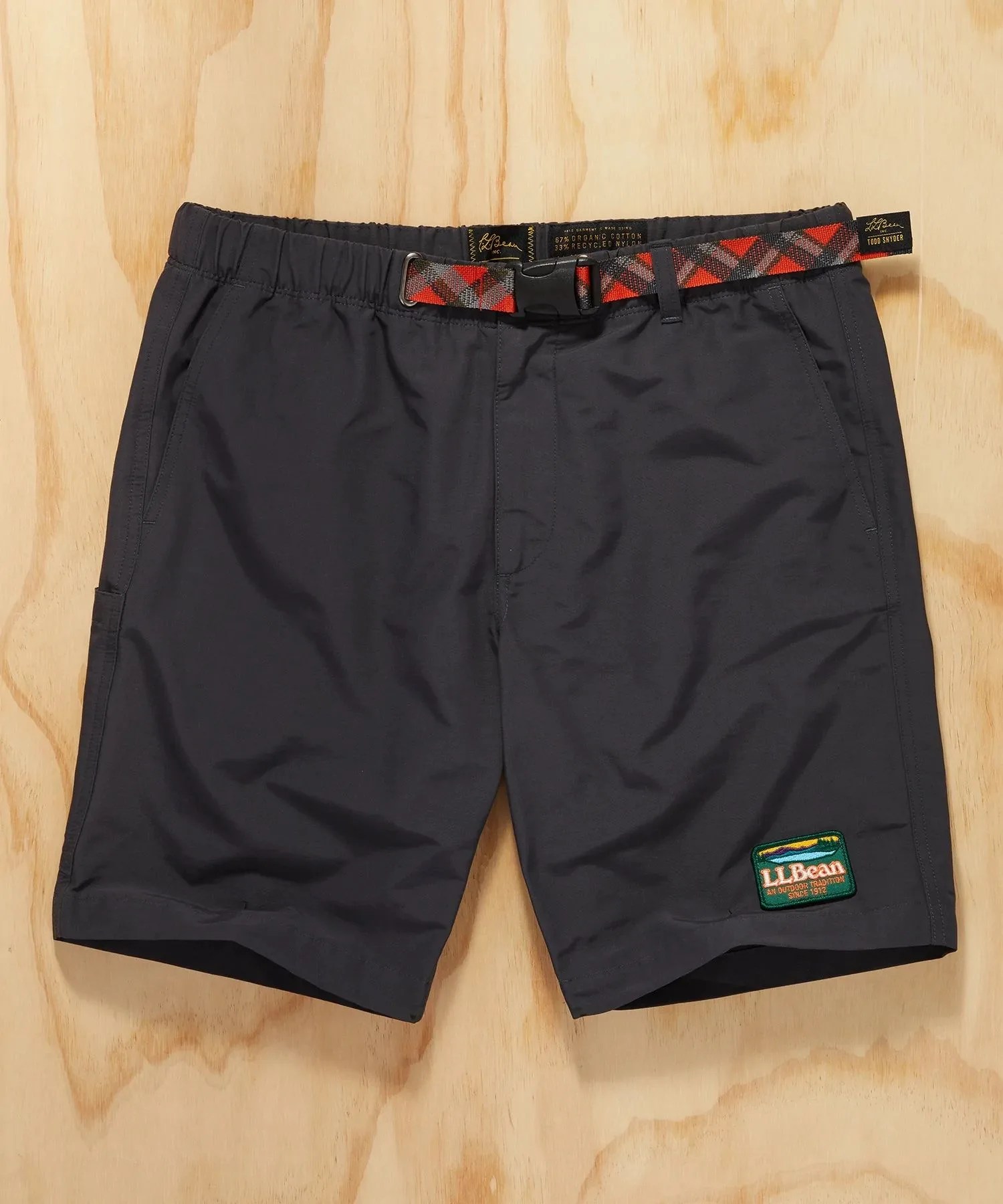 L.L.Bean x Todd Snyder Climbing Short with Recycled Nylon in Darkest Gray