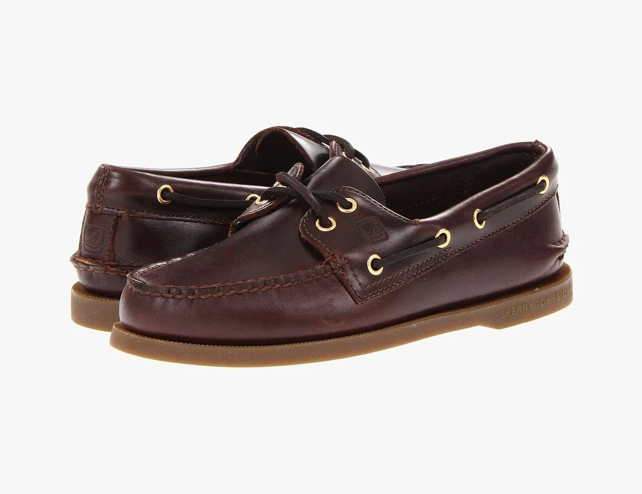 sperrys leather boat shoes
