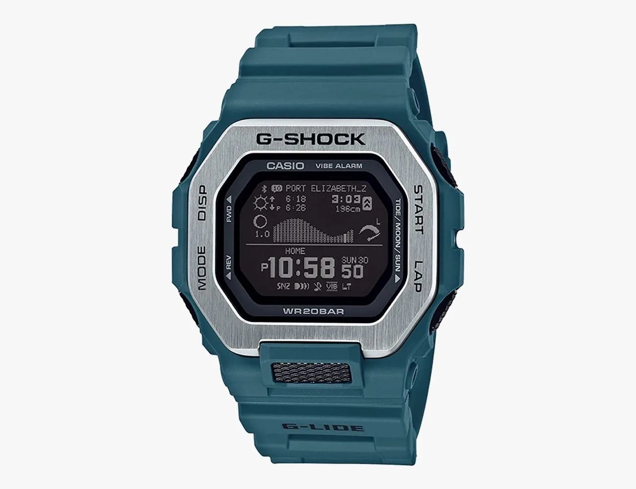 casio g shock g lide surf watch