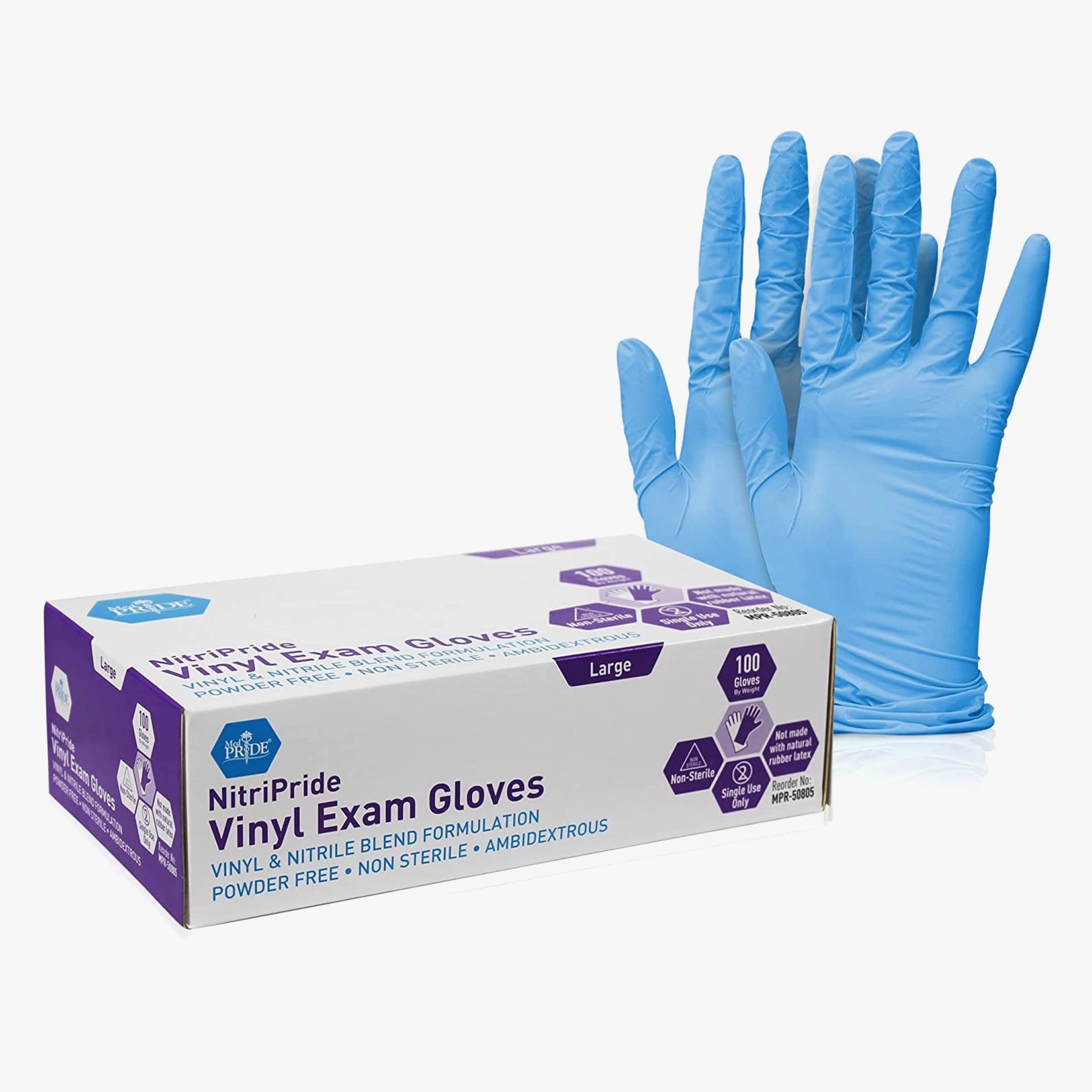 NitriPride Vinyl Exam Gloves