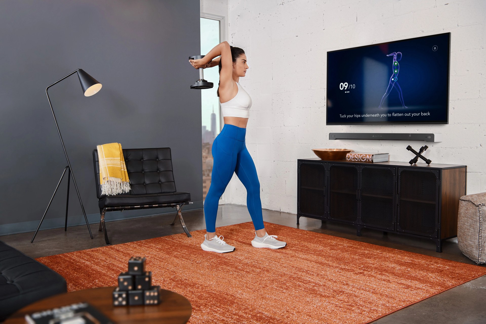 woman working out