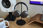 headphones on a desk