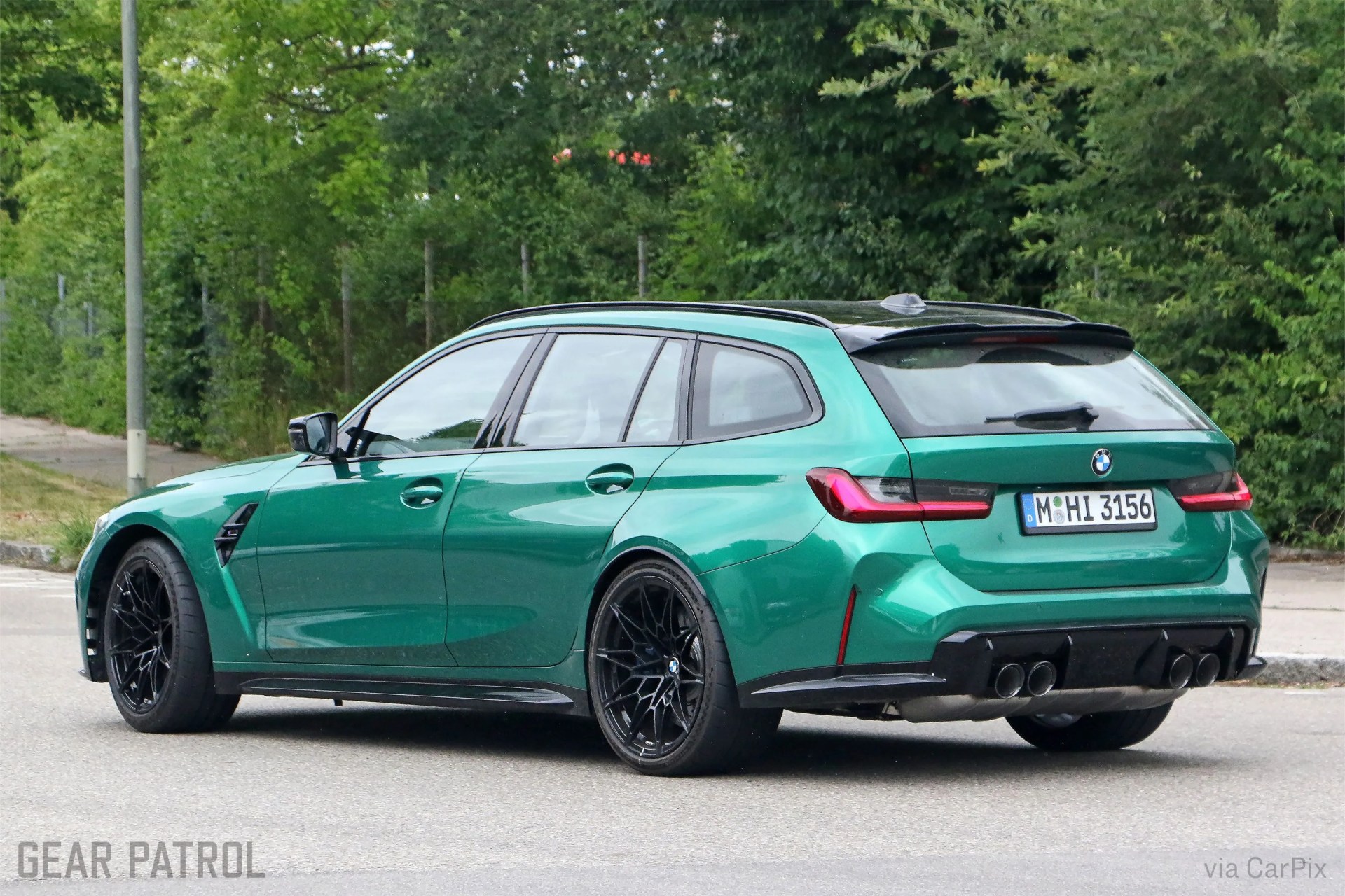 green bmw