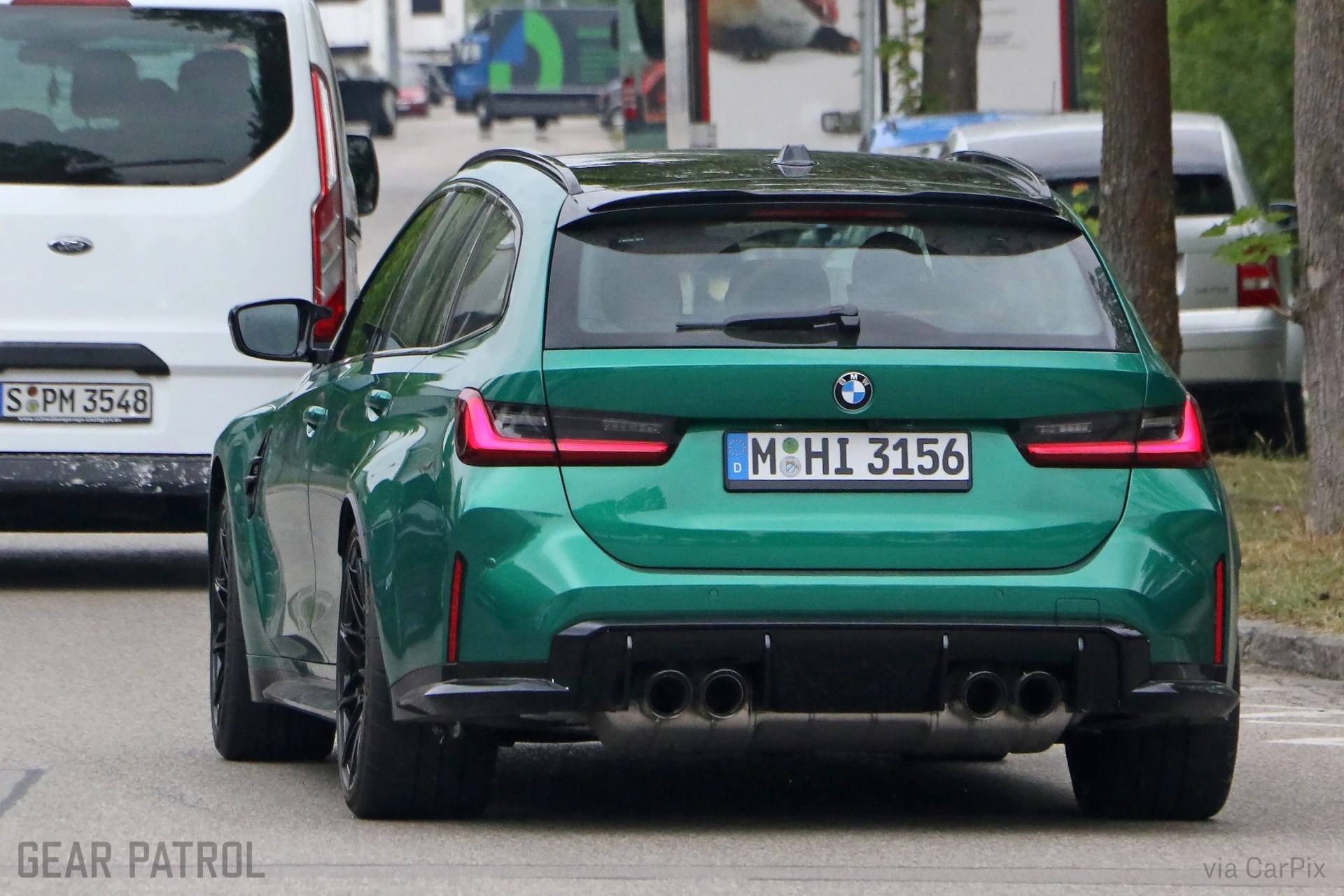 green bmw