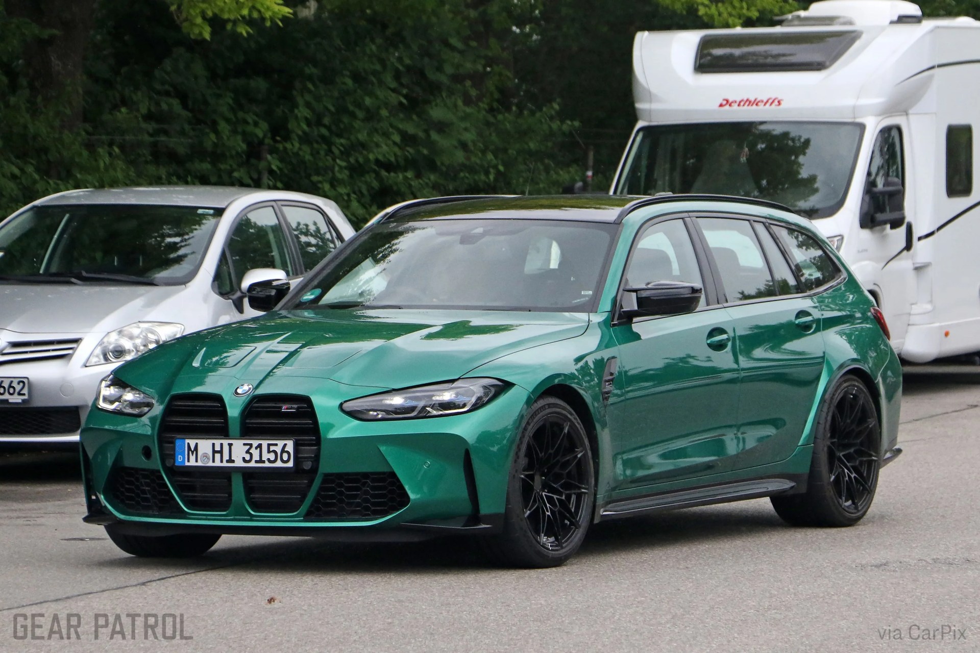 green bmw