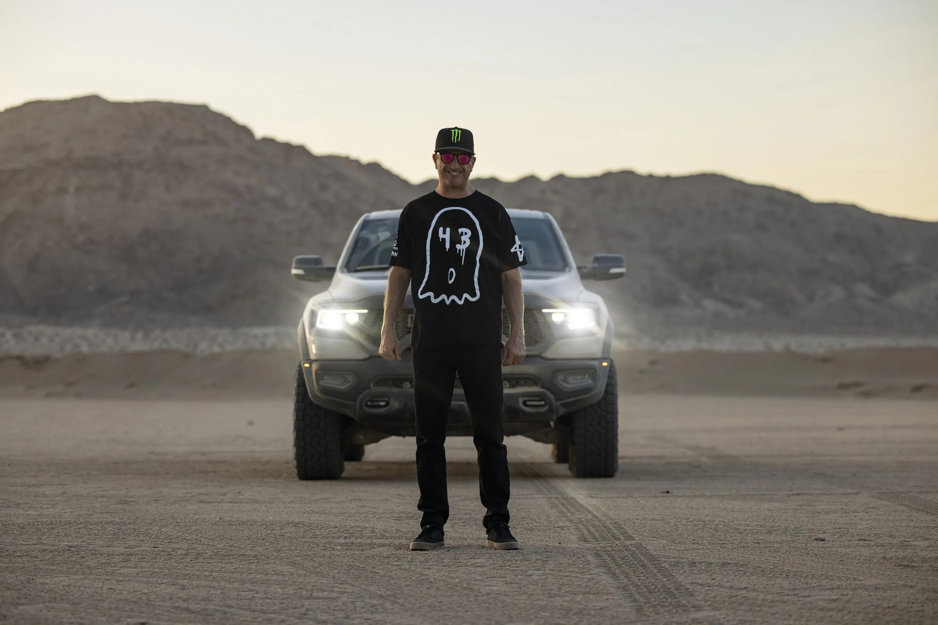 ken block and the 2022 ram 1500 trx sandblast