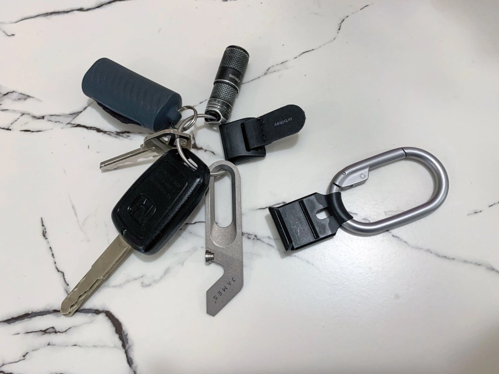keys on the clip v2 sitting on a table