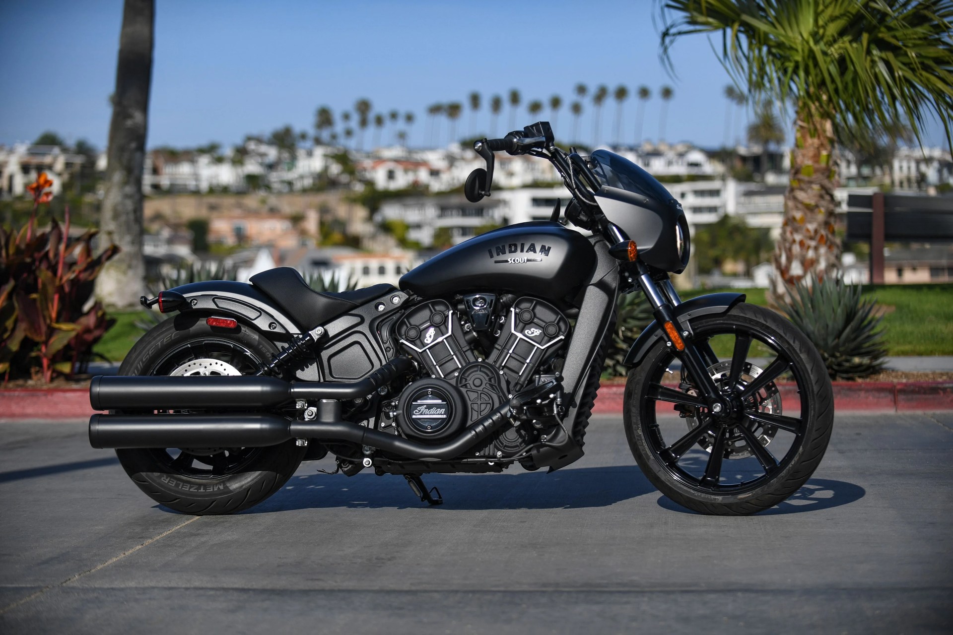 2022 indian scout rogue parked