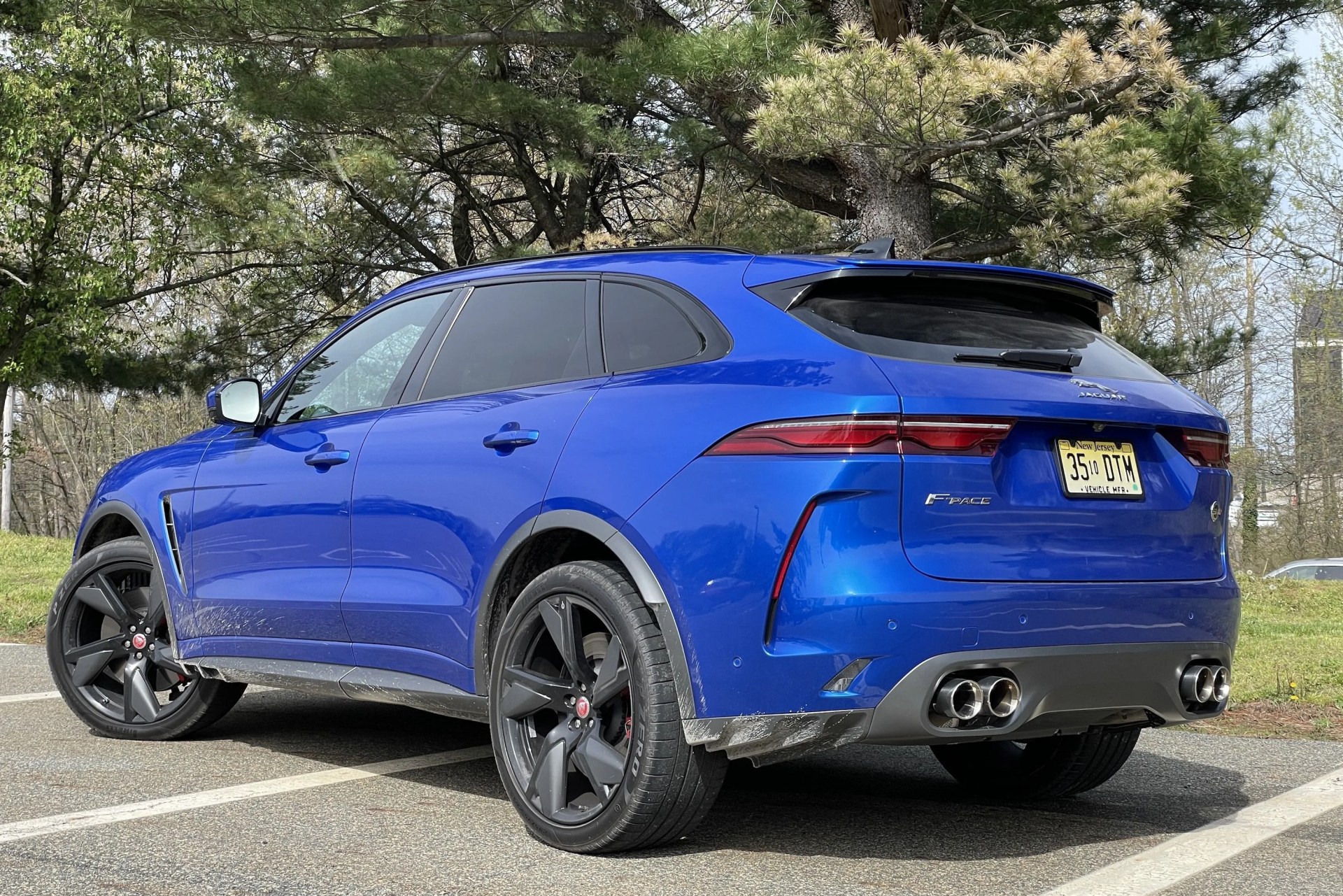 jaguar f pace svr in blue 2022