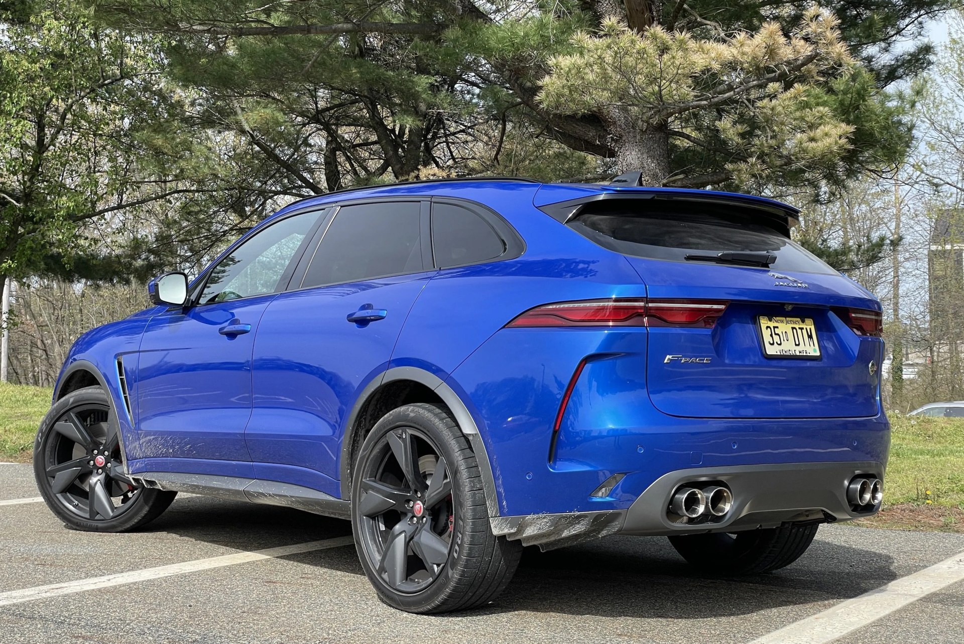 jaguar f pace svr in blue 2022
