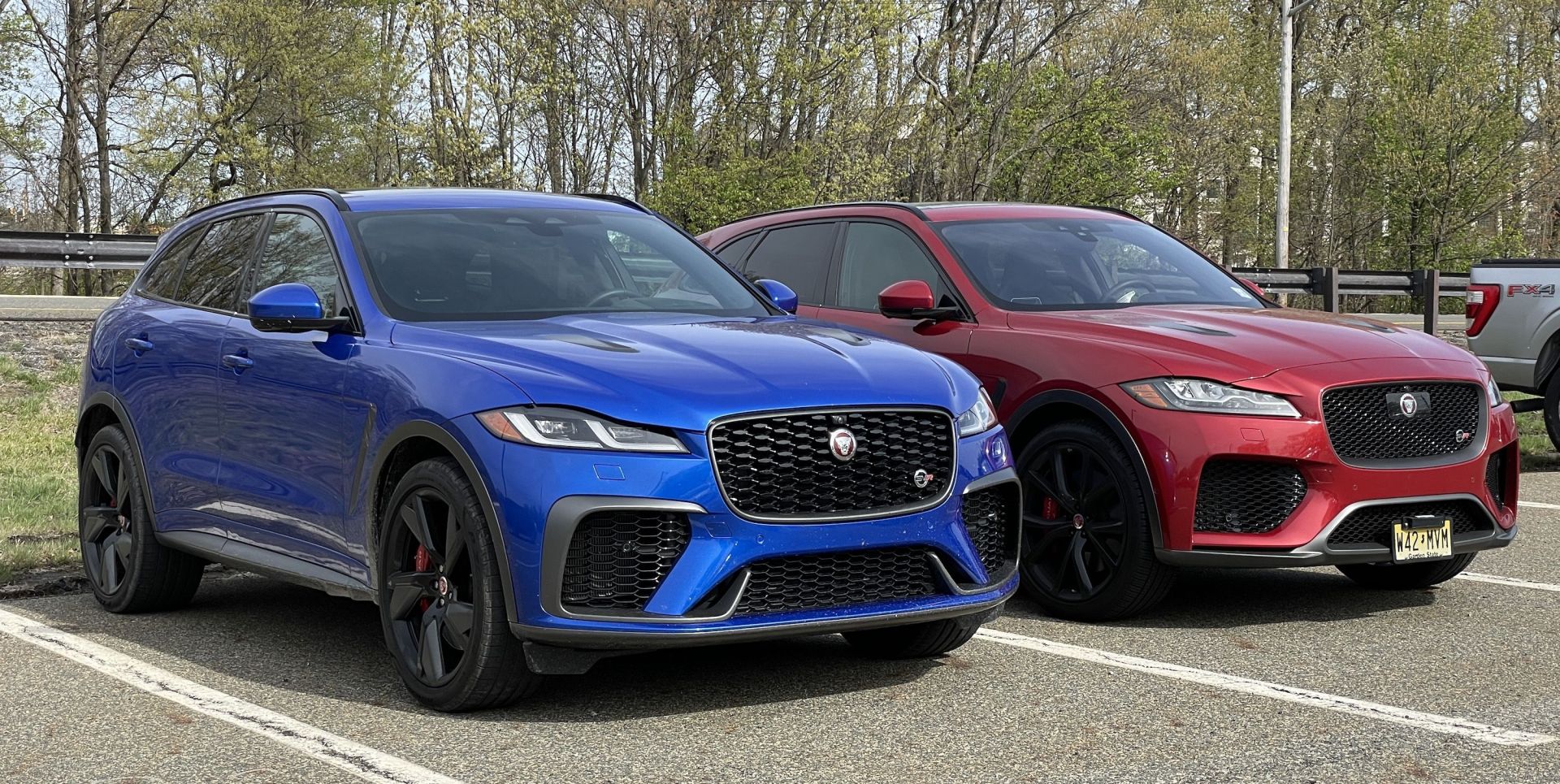 jaguar f pace svr in blue 2022