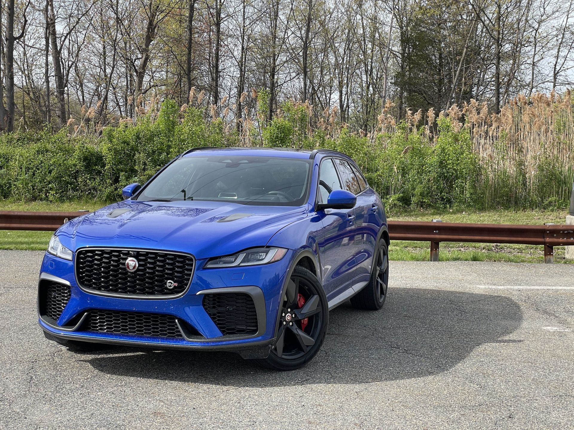 jaguar f pace svr in blue 2022