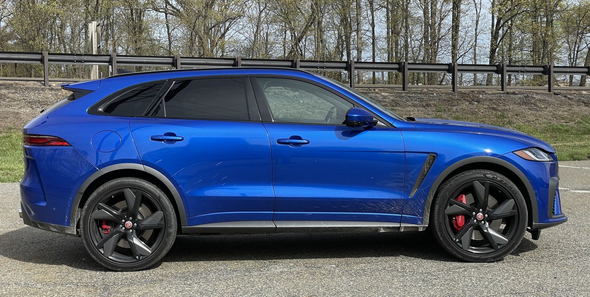 jaguar f pace svr in blue 2022