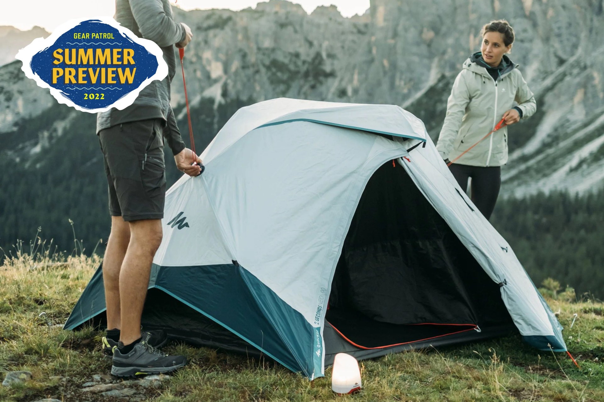 quechua 2 second easy fresh and black tent