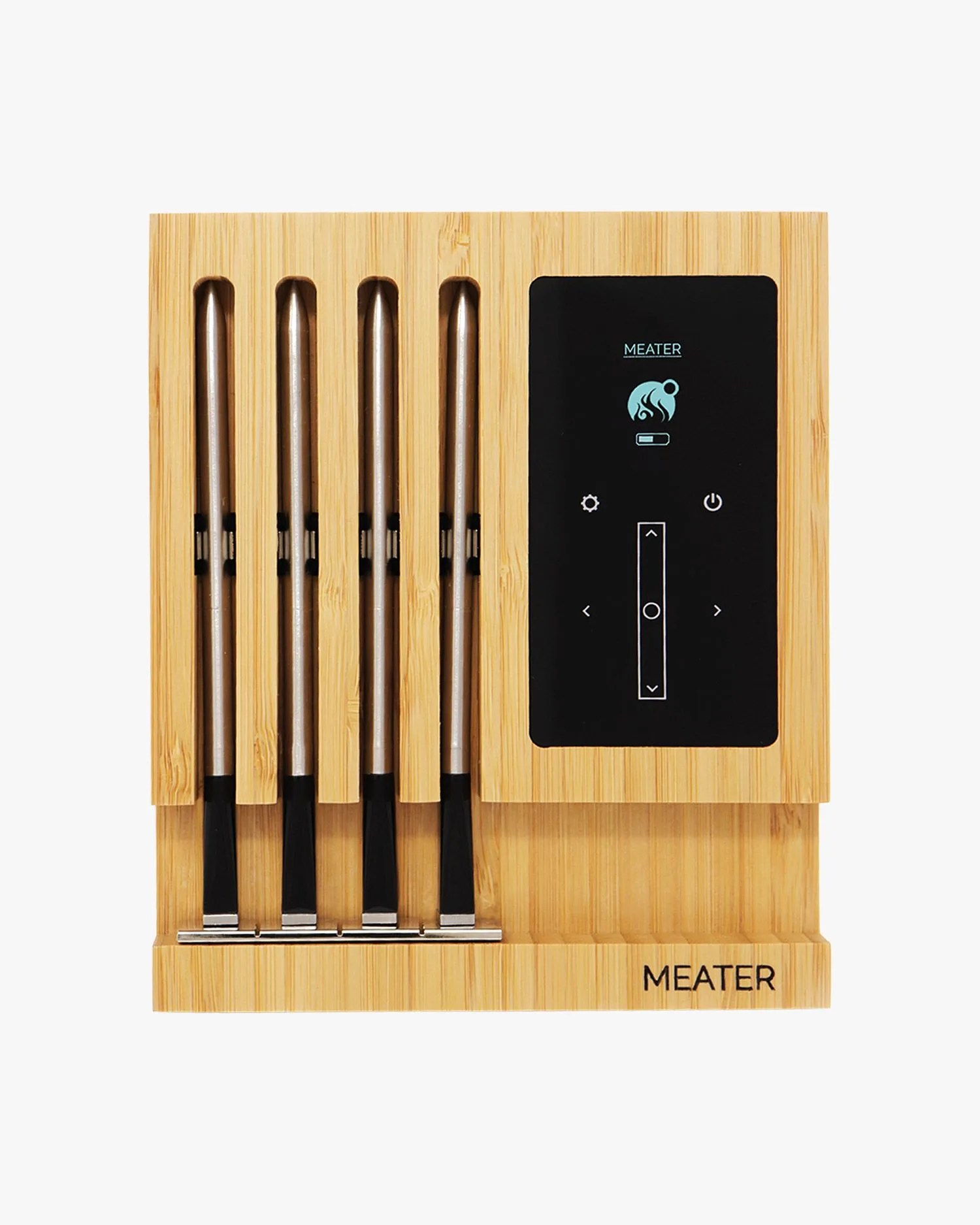 meater thermometer and block