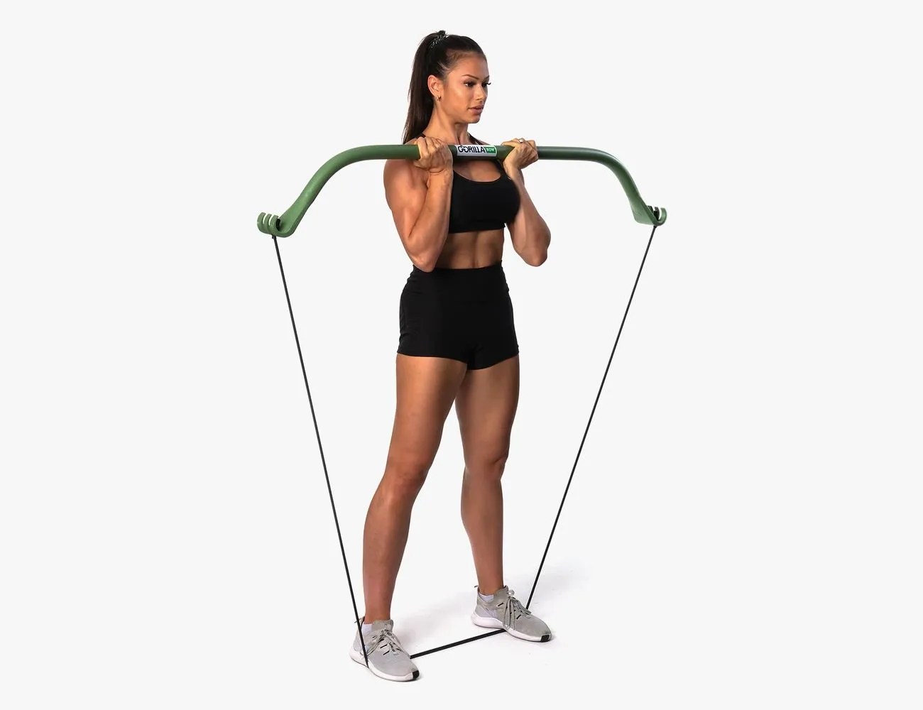 woman exercising with the original gorilla bow