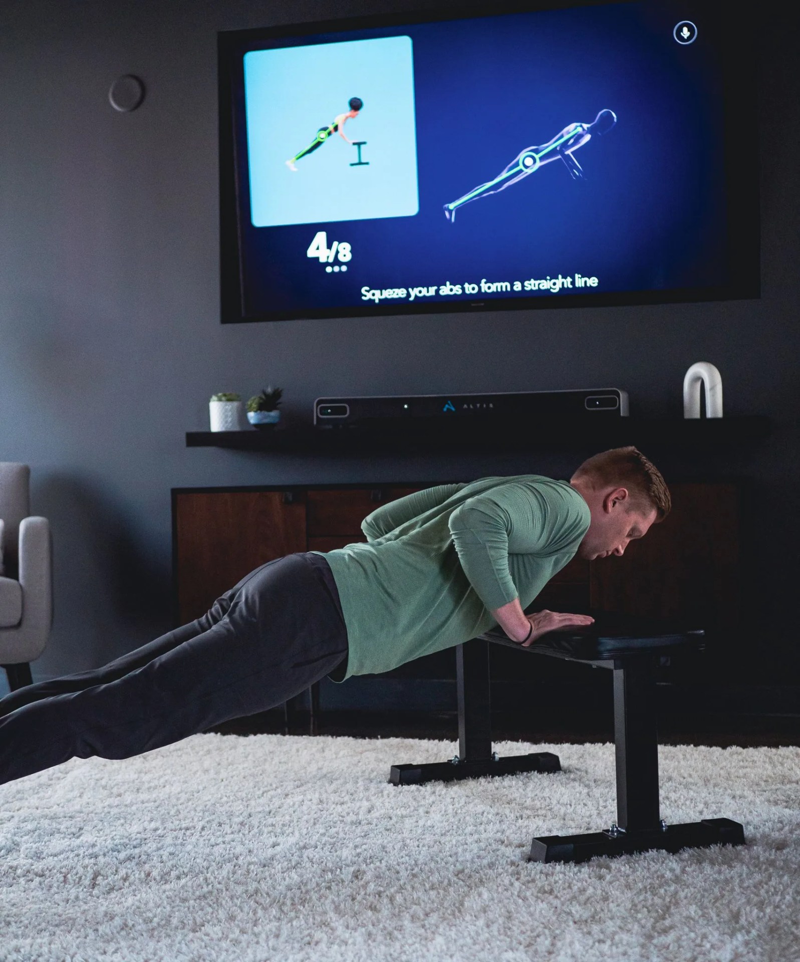 man working out