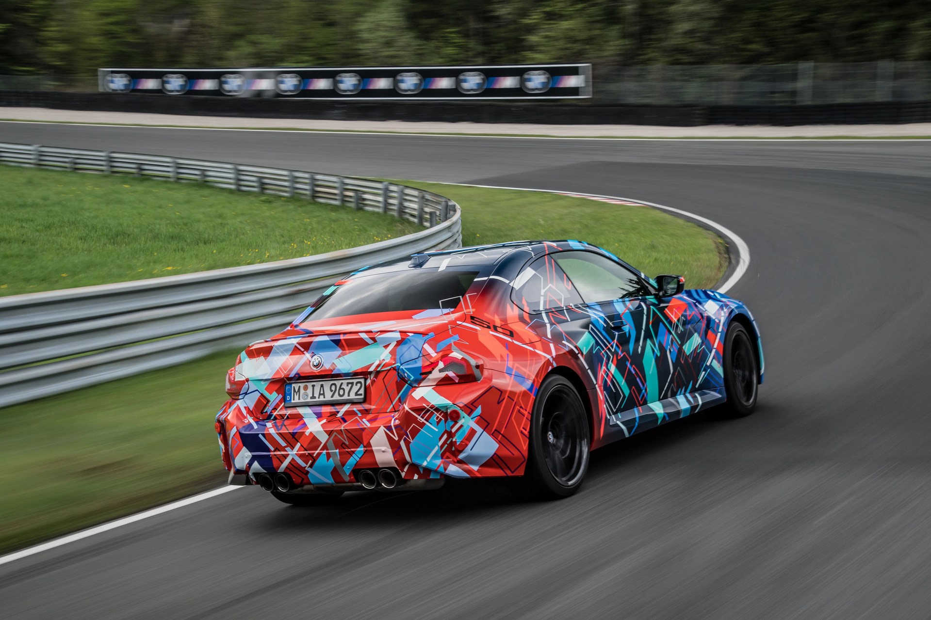bmw m2 testing on track at austria