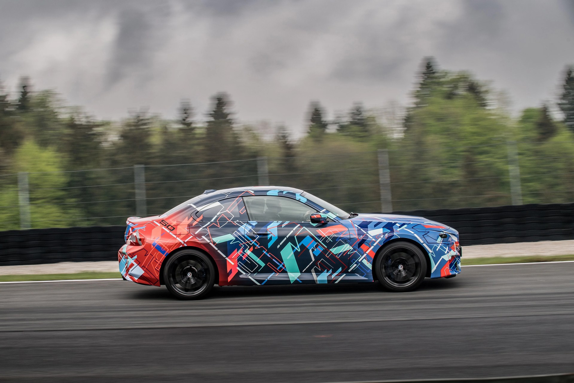 bmw m2 testing on track at austria