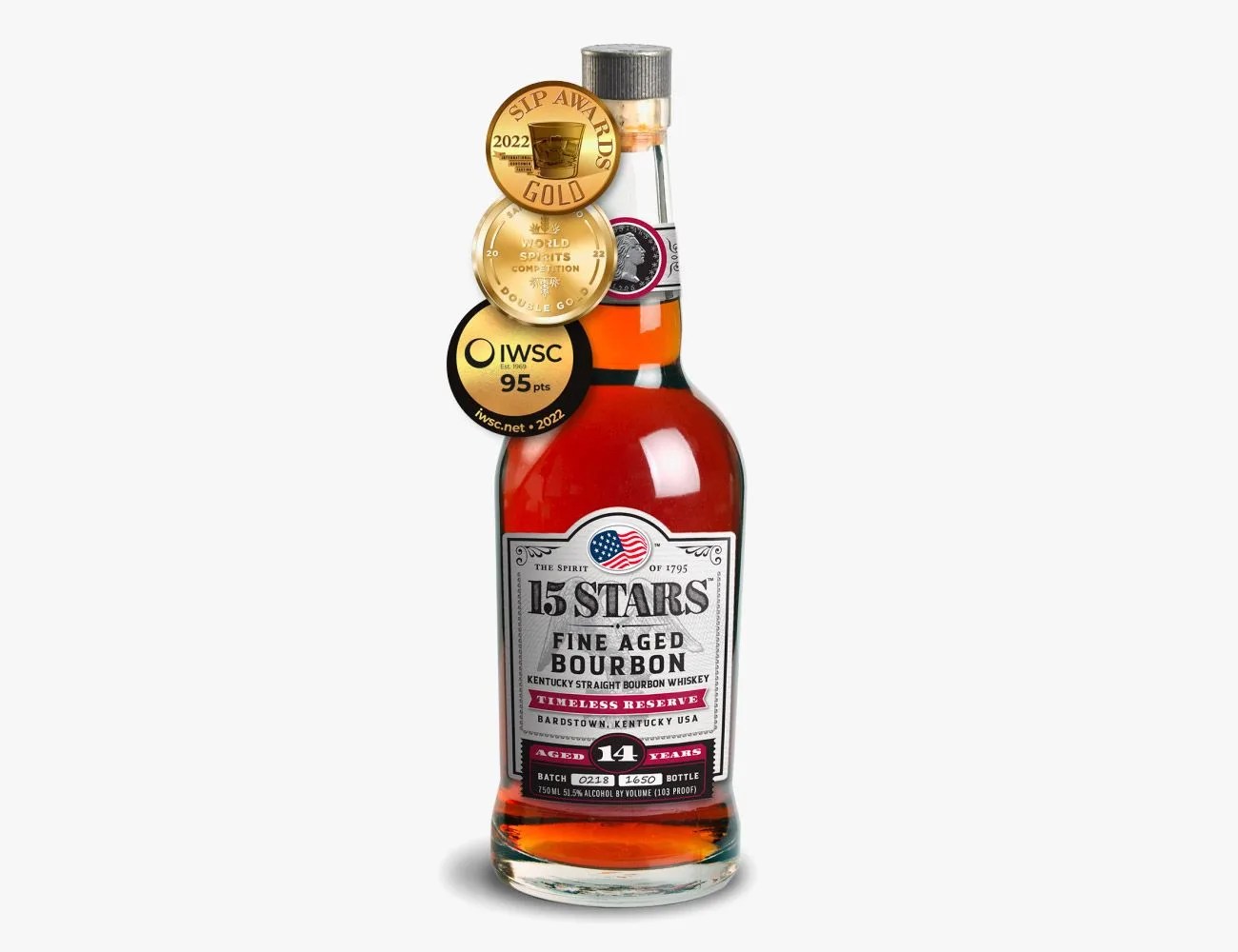 15 stars 14 year old timeless reserve kentucky straight bourbon whiskey