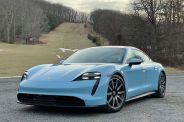 porsche taycan 4s light blue