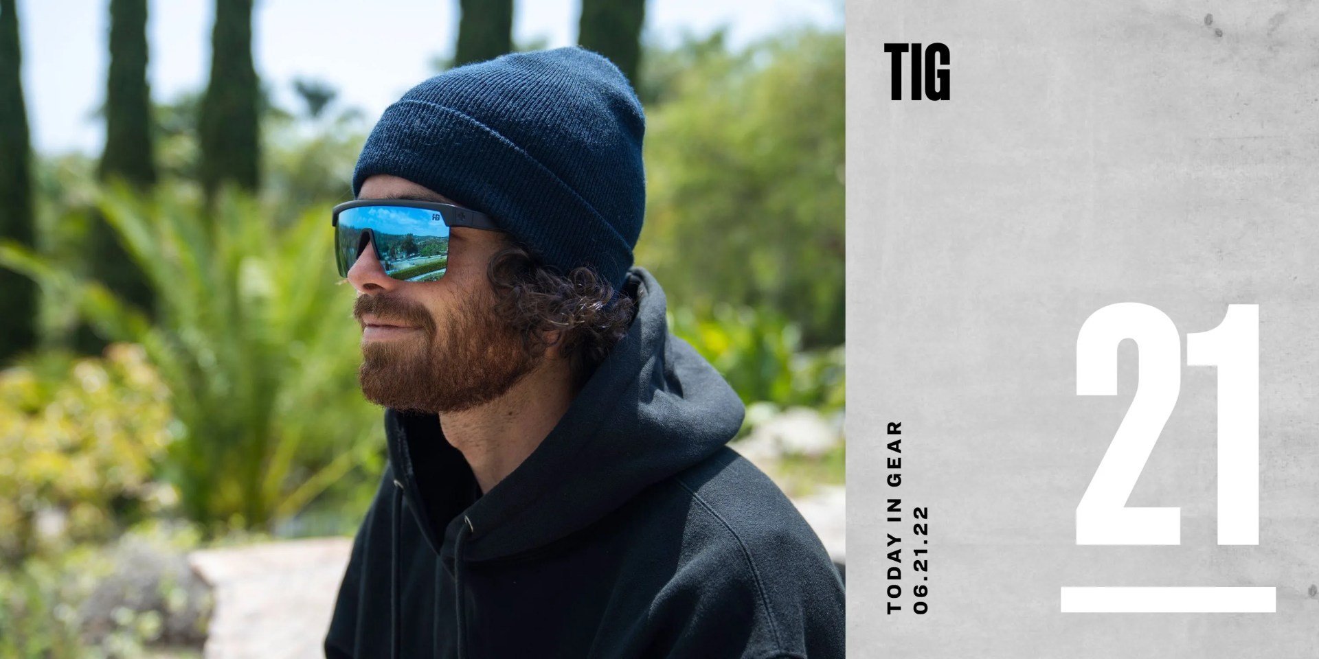 today in gear june 21 2022 man sitting down wearing spy sunglasses