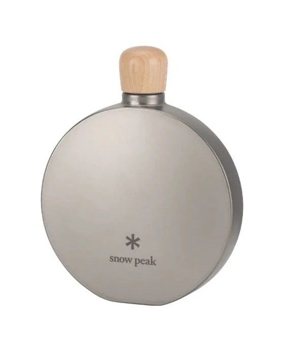 snow peak titanium round 150ml flask