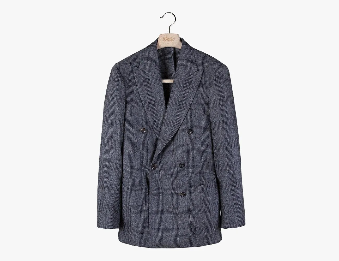 Drake's Prince of Wales Double-Breasted Suit