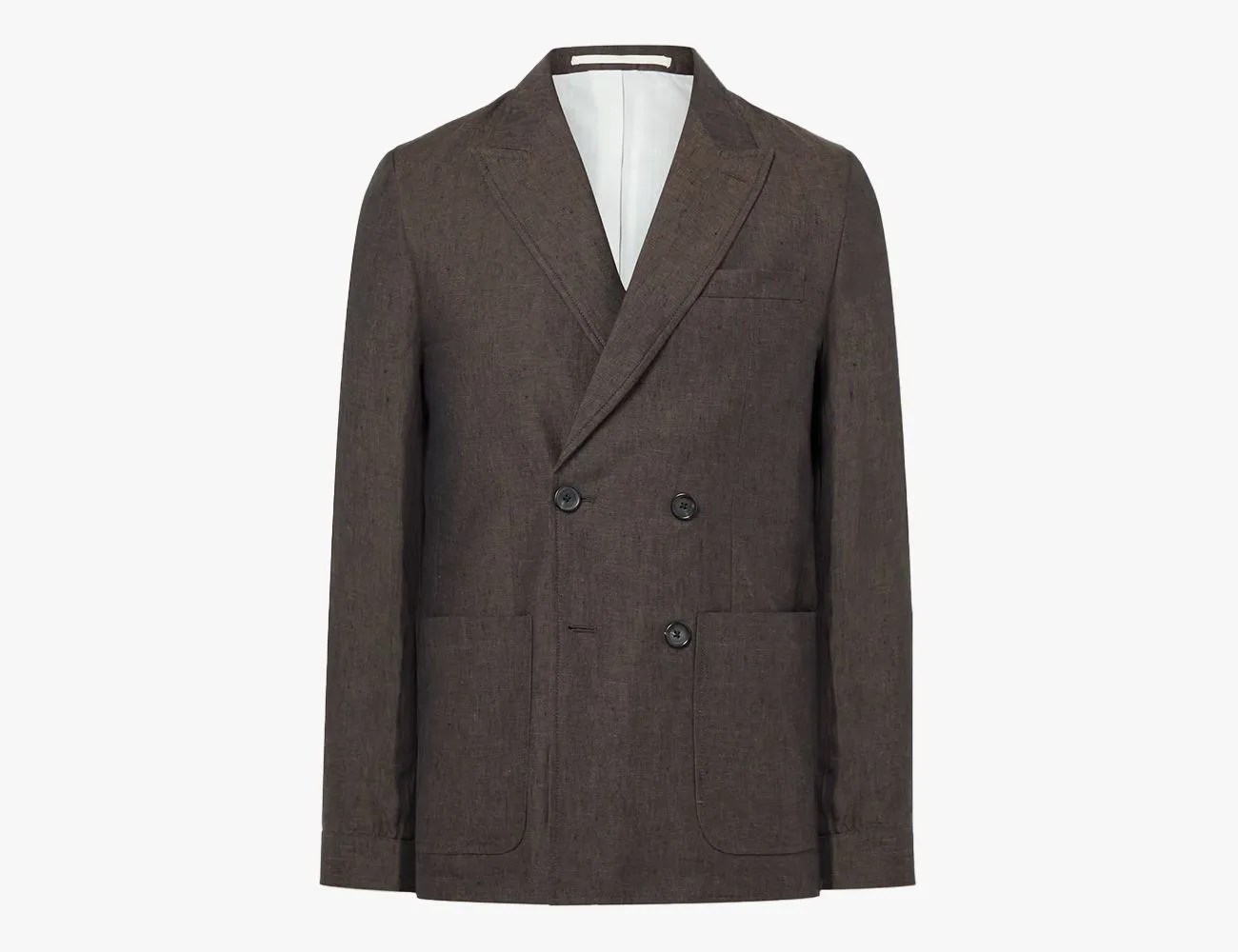 Oliver Spencer Slim-Fit Linen Double-Breasted Suit