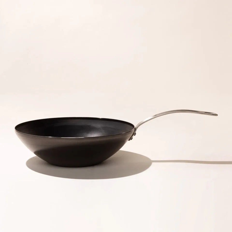 Blue Carbon Steel Wok