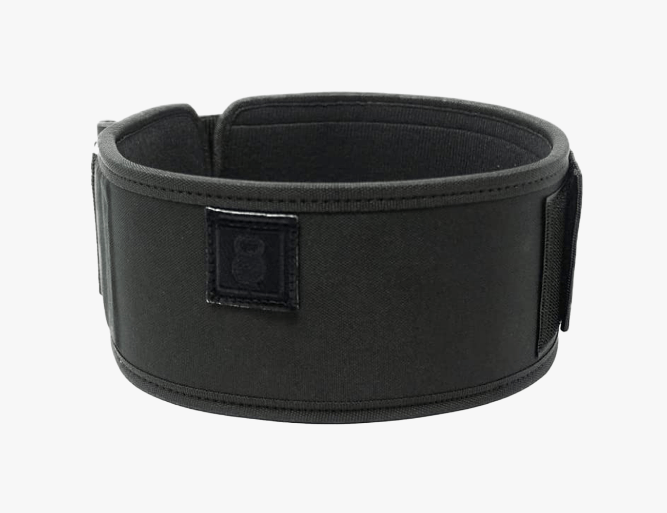 2pood straight weightlifting belt in black