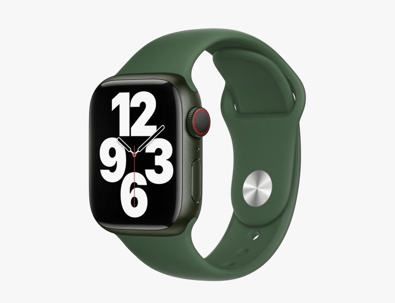 apple watch with green strap