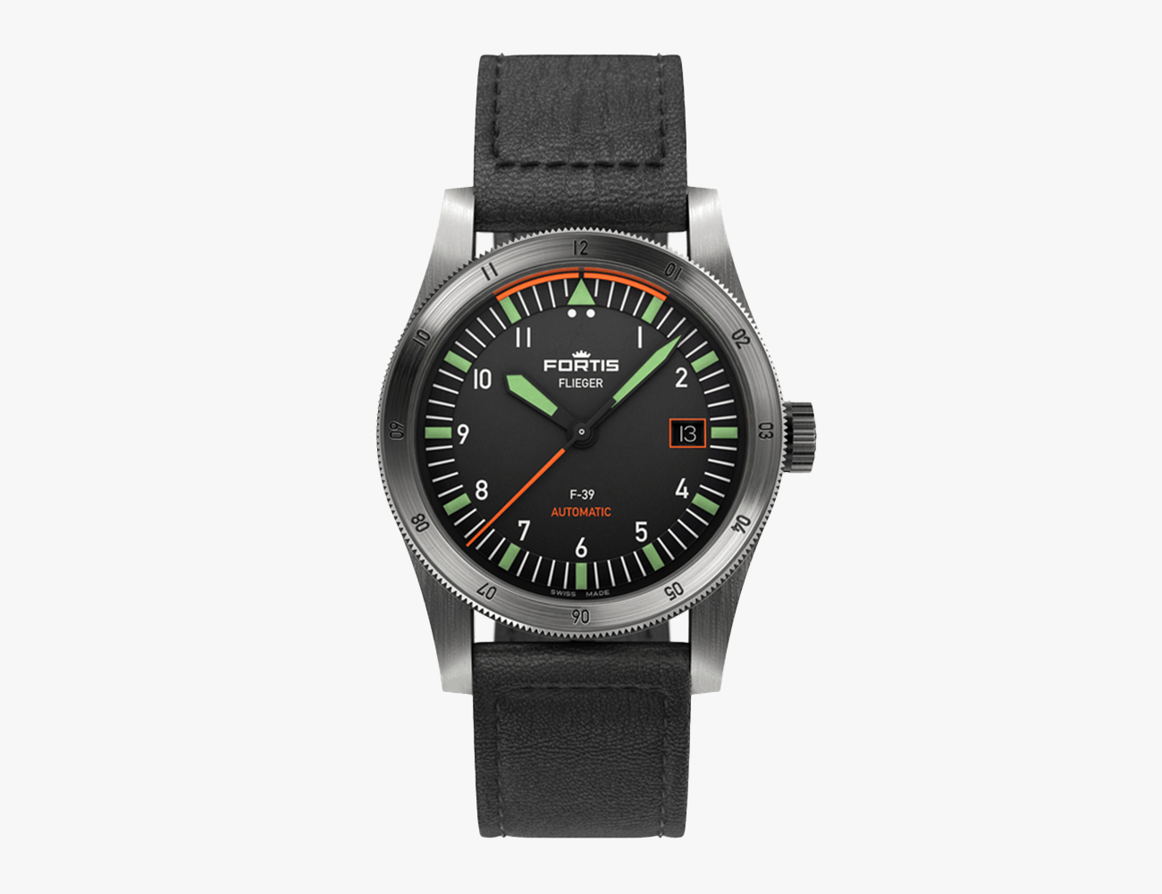 Fortis Flieger F-39 Automatic with black strap