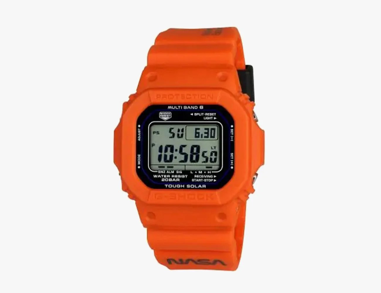 orange limited edition g shock nasa watch