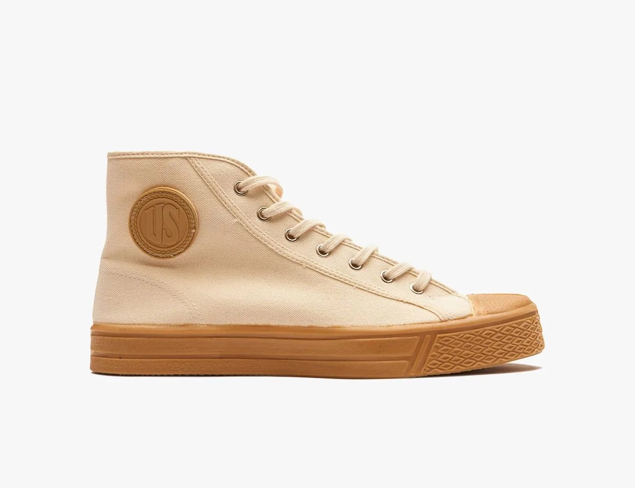 us rubber co military high top shoe