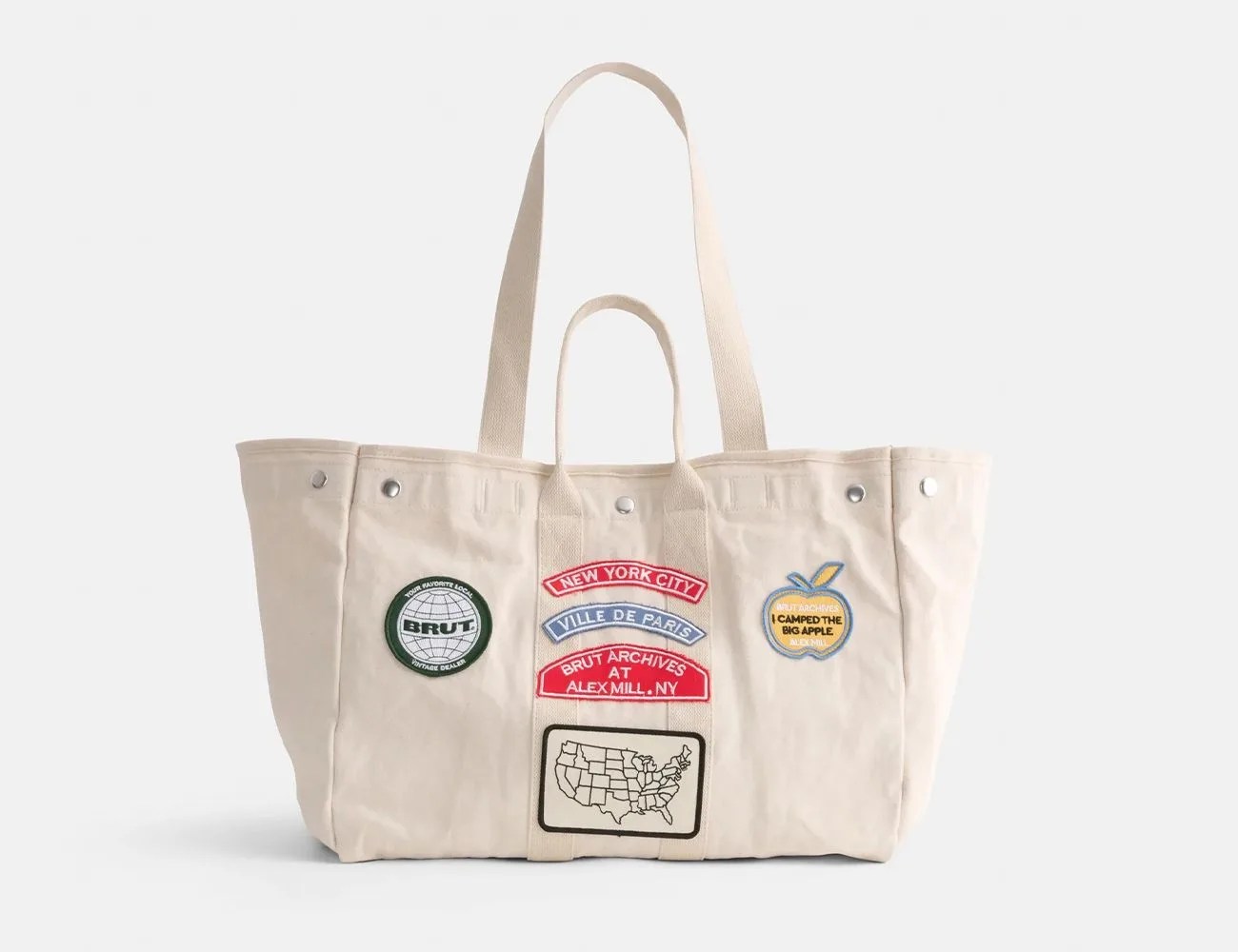 alex mill x brut vintage tote bag