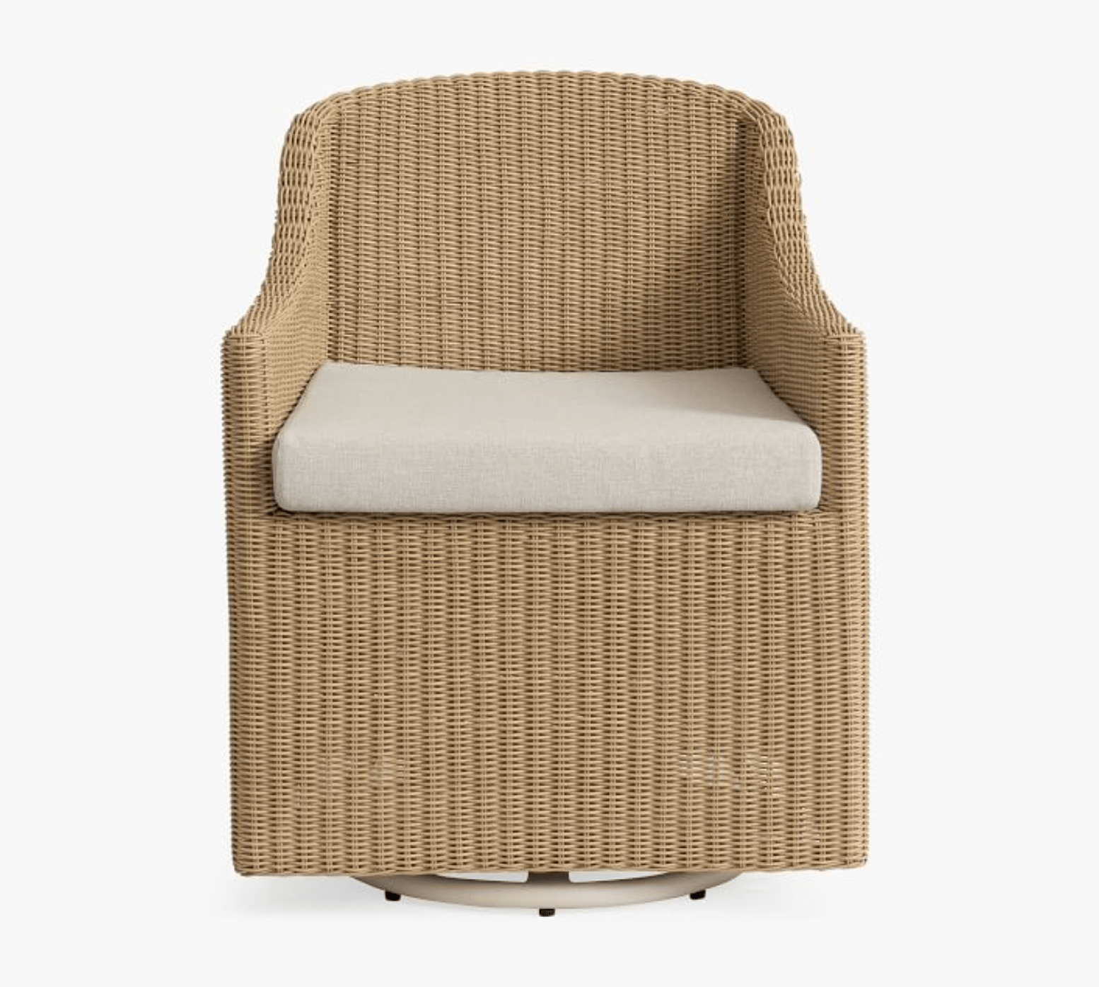 Wicker Swivel Dining Chair