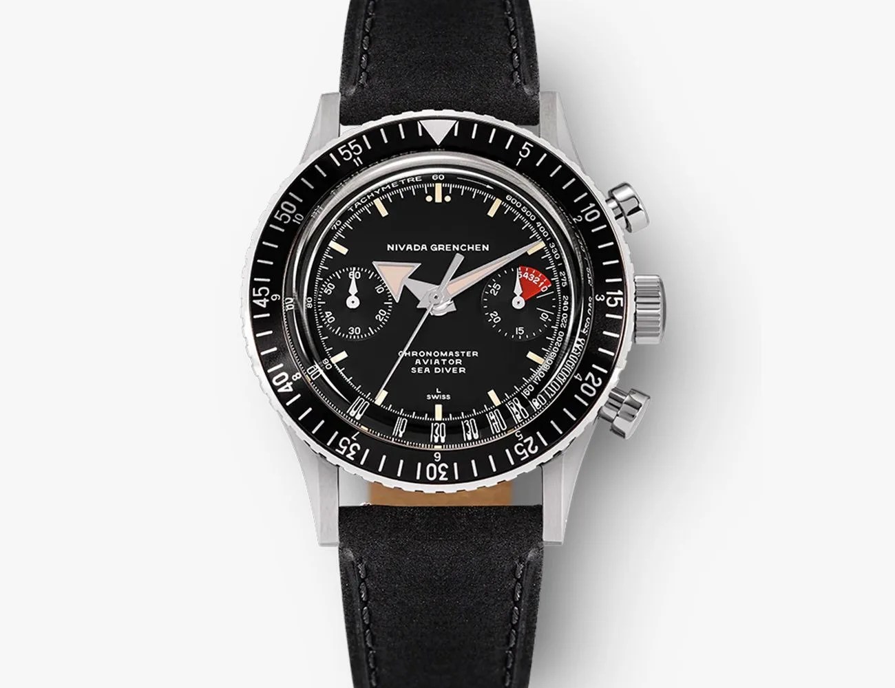 nivada chronomaster aviator sea diver automatic