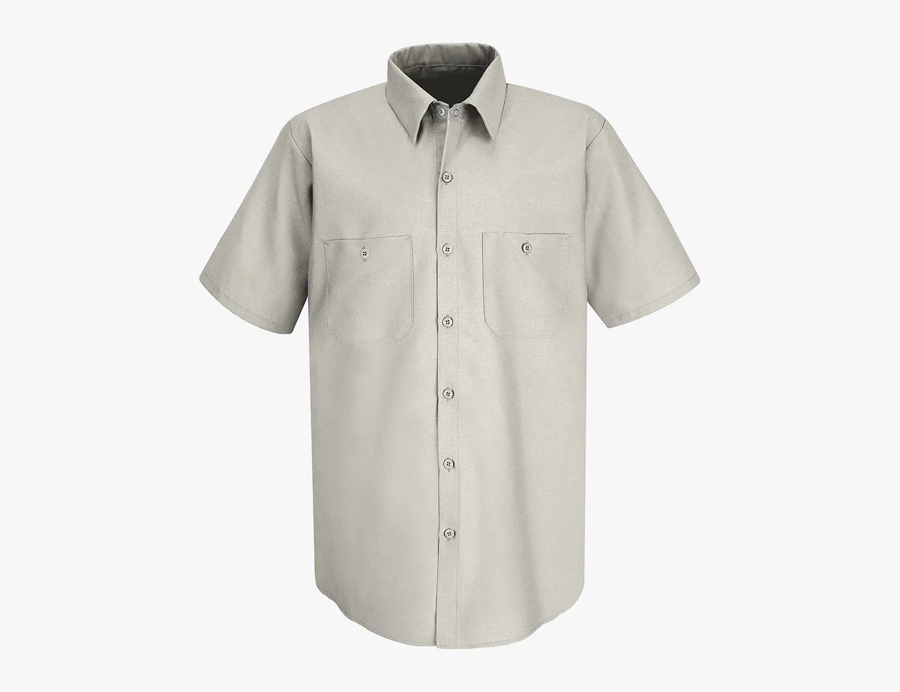 red kap short sleeve industrial work shirt